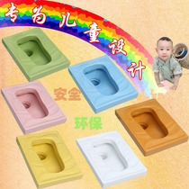 Home kindergarten children bathroom baby squatting toilet color ceramic with elbow front and rear drainage full water tank