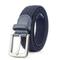 2019 New woven elastic belt for men and women multi color casual belt