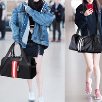 Net red travel bag female European and American portable shoulder light short distance travel boarding bag large capacity fitness luggage bag tide