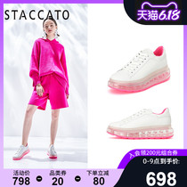 Simatu 2020 spring new white shoes fashion casual Street Photo sports shoes jelly shoes women 9qr01am0