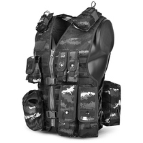 Outdoor tactical camping equipment quick release tactical vest vest CS multifunctional field 13 Tiger camouflage vest