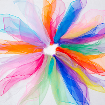 Children's dance silk scarf Jiaozhou Yangko handkerchief handkerchief square dance hand yarn wind crisp rain memory performance props