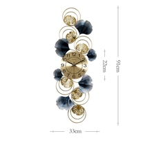 New Chinese light and luxurious living room hanging bell household bedroom mute clock light extravagant creative art hanging table decoration clock
