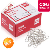 Deli paper clip 0018 paper clip metal silver return needle 100 boxed office supplies stationery wholesale