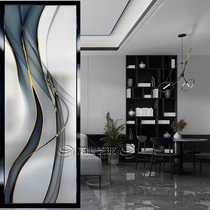 Modern minimalist glass screen partition wall Living room blocking home decoration Light luxury Nordic Bedroom door entrance