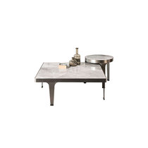 Italian imported light luxury rock plate square small apartment modern simple living room net red Nordic table living room household tea table