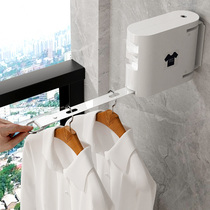 Invisible Clothesline Rope Pull-out Systolic Indoor Free of perforated telescopic clotheshorse Balcony Outdoor Sunburn Clothes God