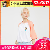 C & a Disney Pinocchio co branded cartoon printed half sleeve T-shirt for women in 2020 new summer ca200227790-q0