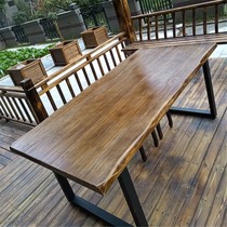 Japanese-style large board table Wood color conference table Simple modern fashion office desk Design sense desk simple negotiation