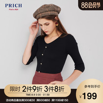 PRICH sweater women 2019 autumn and winter new commuter pullover slim long-sleeved sweater PRKW93803Q