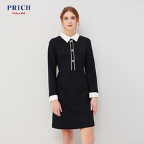 Prich2020 new dress in autumn and winter: slim fit, slim waist and high-end foreign style prowa1c21q