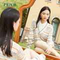 PRICH2020 autumn new style fashion popular age reduction elegant slim striped cardigan sweater PRKCA7820Q