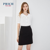 Prich2020 summer new short sleeve temperament fashion youth workplace splicing shirt prbaa2620q