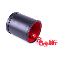 High-grade leather color Cup sieve Cup Cup dice cup dice stopper bar KTV entertainment club night goods set