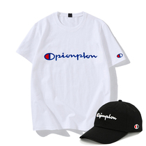 20 new fashion brand fashion champion ant embroidery short sleeve t-shirt men's and women's half sleeve lovers' T-shirt