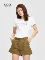 AIGLE 2021 spring and summer new products YVETTE women quick-drying moisture wicking environmental protection fabric short-sleeved T-shirt