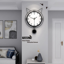 Clock Hanging Clock Living Room Minimalist Modern Net Red Cute Nordic Decoration Home Fashion Personality Creative Clock Hanging Wall