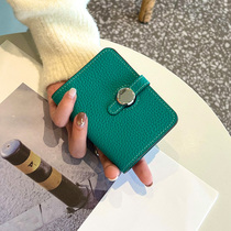 Genuine Leather Mini Wallet Woman Coin Zero Wallet 2022 New Korean Version Soft Cow Leather Small Documents Card Bag Packets Bag