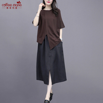 2020 summer new spring and autumn middle-aged large women's age reducing suit mother's elegant dress two-piece set