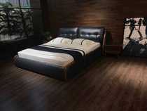 Feiqi q016 fashionable casual leather bed