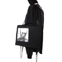 (sharkcolor) remake handmade small crowd Messenger portable shoulder backpack multifunctional bag