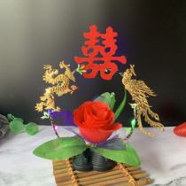 Hotel plate decoration flower creative cold dishes plate artistic conception dishes embellishment banquet glowing dragon and phoenix decoration Township Kitchen furnishings