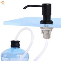 Kitchen 304 stainless steel soap dispenser sink detergent hand wash bowl extension tube detergent press bottle