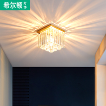 Hilton all copper post modern light luxury crystal cloakroom corridor corridor porch entry ceiling light simple lamp