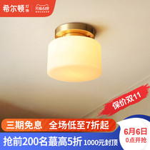 Hilton all copper American ceiling lamp corridor corridor corridor porch light entering balcony cloakroom modern simple lamp