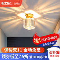 Hilton light luxury crystal all copper ceiling lamp enters the corridor, porch, balcony, modern simple corridor, household lamp