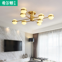 Q Hilton living room lamp, ceiling lamp, northern Europe ceiling lamp, bedroom bubble, multi head ball lamp, modern and simple