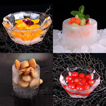 Ice bowl mold ice Cup Mold Hotel artistic conception iced food creative dish Sabab container hot pot goose sausage tableware supplies