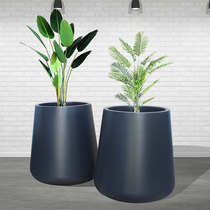 Outdoor FRP flowerpot combination round fiber White extra-large flower Ware spherical planting tree Golden Flower Bowl customization
