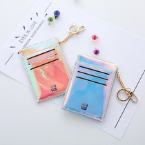 Fans new anti-degaussing anti-theft card bag Womens small ultra-thin handy zero wallet 100 hitch student key sleeve