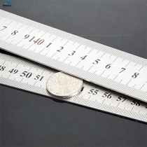 Thickened steel plate ruler positioning block multi-function high-precision stainless steel ruler scale woodworking metric metric