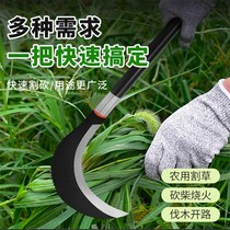 Manganese steel sickle cutter farming knife harvesting knife monytooth folding cutter outdoor tool dedicated to wedging knife