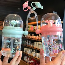 Will spray water whale Cup children creative fun diving plastic water Cup Net red portable cute school anti-Fall Cup