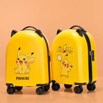 Childrens luggage boy and girl cartoon cute 18-inch small light password boarding trolley suitcase can be customized