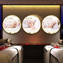 22 years of beauty salon decorative painting high-end store wall health picture round wall mural background wall hanging painting posters