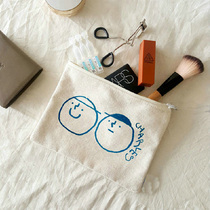 Brief Lady Makeup Bag Day Series Ins Wind Middle School Student Large Capacity Zero Money Bag Early College Student Pencil Bag