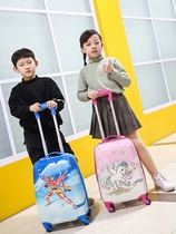 New cartoon cute girl primary school student trolley school bag first to third grade childrens large-capacity trolley suitcase male