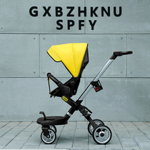 Can sit and lie down two-way sliding baby artifact trolley Walking baby baby stroller stroller lightweight folding baby