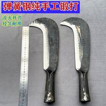 Open-way knife Germany import spring steel cut firewood knife fierce steel hand forged for agricultural old fashioned outdoor machete knife