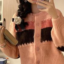 2021 New sweater coat women short small man 2021 new autumn winter Joker fashion loose color wear
