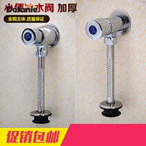 Flush delay toilet size water valve urinal flushing accessories breakup button flush valve copper core type quick Open
