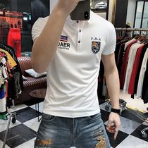 Short-sleeved T-shirt mens Tide brand summer 2021 New Korean version of the trend Joker handsome lapel casual polo shirt
