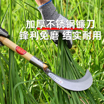 Manganese steel sharp scywl cutter curved knife multifunctional handle and long knife farming tool for cutting grass cutter tool