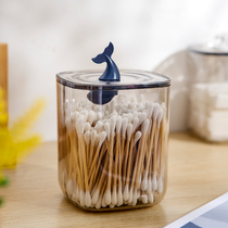 Modern minimalist transparent storage jar ornament Nordic sugar jar table top creative storage jar cute little candy jar