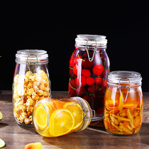 Sealed cans Tangerine peel storage cans Honey lemon food grade canned pickles grains Kimchi jars with caps Glass bottles