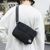 Harajuku trend small cross-bag male messenger bag Japanese simple retro shoulder bag Tide brand shoulder bag female literature mens bag